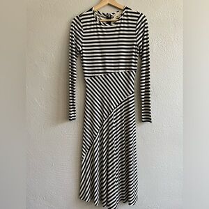 Xs Michael Kors Black and White striped dress